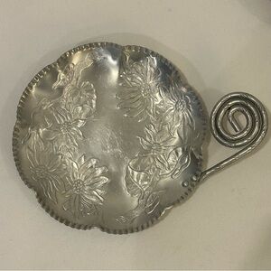 Farber & Shlevin Floral Aluminum Dish